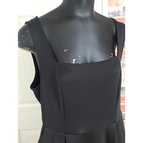 NEW Torrid Black Sleeveless Square Neck Fit & Flare Dress in Black Size L - Picture 2 of 7